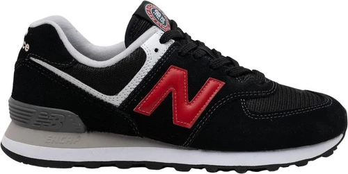 New Balance 574 Black Red