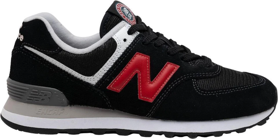 New Balance 574 Black Red