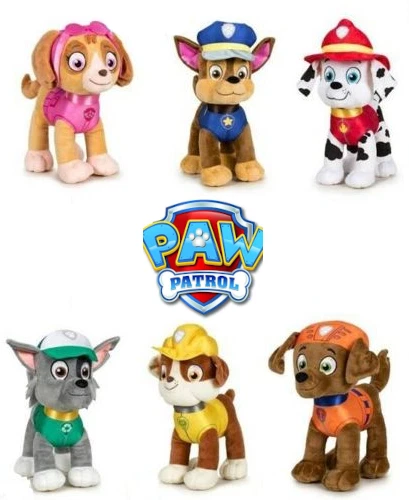 SPIN MASTER PAW Patrol Kuscheltier Plüschtier 27cm Marshall Chase Skye Rubble Rocky Zuma
