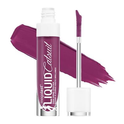 wet n wild MegaLast Liquid Catsuit High-Shine Lipstick, Berry Down Lo