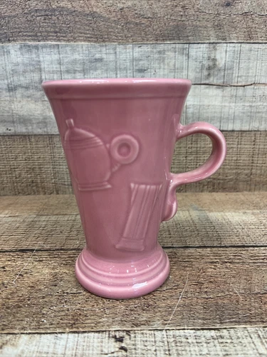 Fiesta Fiestaware 6" Tall Cappuccino Latte Rose PinkCoffee Mug