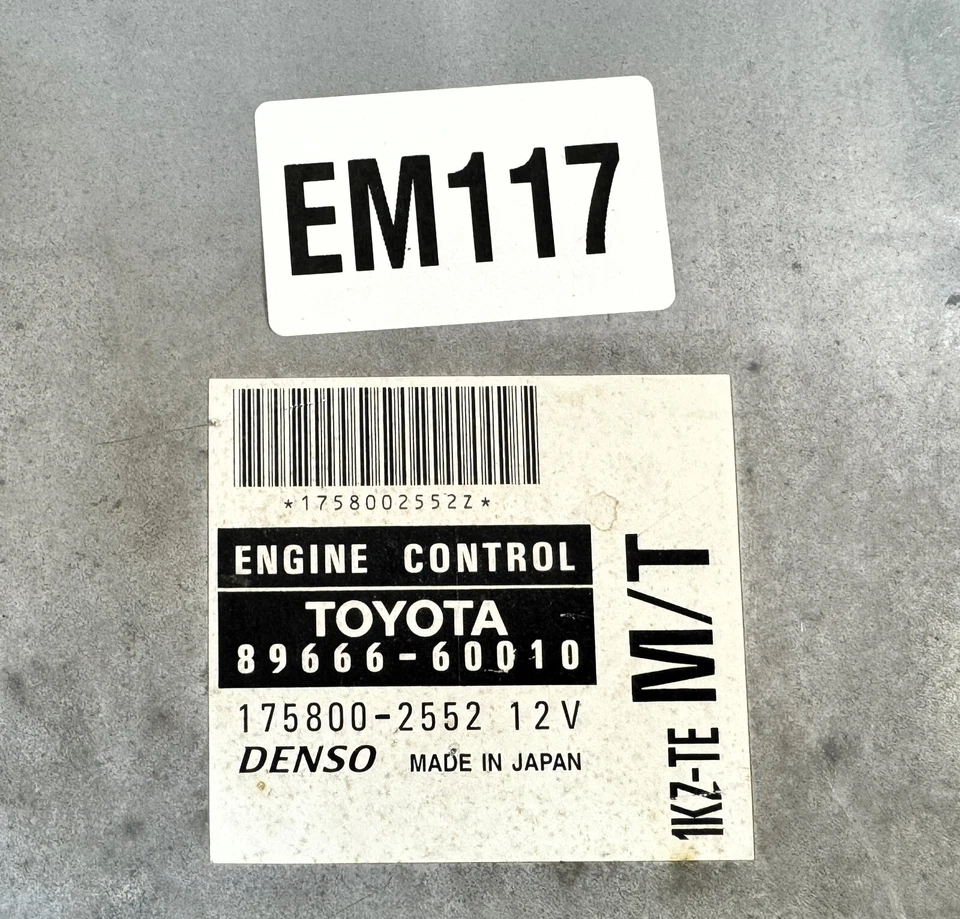 Компьютер двигателя Toyota Land Cruiser 2000-2002 1KZTE M/T 89666-60010 оригинальный Jdm б/у - Изображение 3 из 4