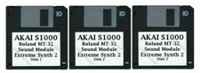 Akai S1000 Floppy Disks Vintage Roland MT-32 Extreme Synth 2 Disks 1, 2 , 3