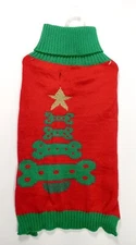 Pet Spirit Dog Bones MEDIUM (M) dog sweater New w/tags Christmas Holiday