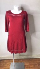 Liz Claiborne Red Pullover Sweater Dress Size XL