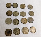 F6 - Lot of 16 Assorted Indian Head / Buffalo Nickels 1930's  Circulated