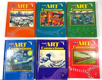 SRA Art Connections 6 Book Complete Set Student Florida Edition Grade K-thru-5