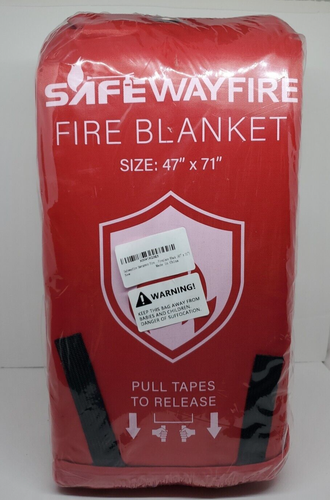 Pack de 4 couvertures incendie d'urgence 47" x 71" coupe incendie