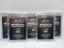 BCW Magnetic Card Holder 35pt Point with UV Protection, lot of 5 holders