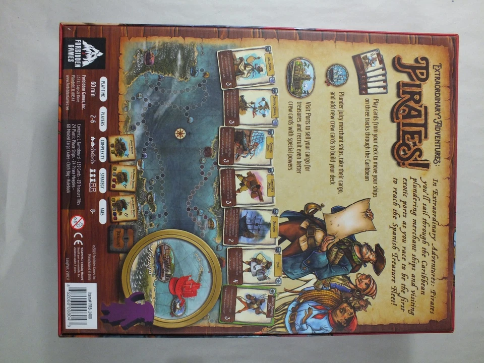 Extraordinary Adventures: Pirates! w/Miniatures, Playmat & Treasure Coins - Image 2 of 4