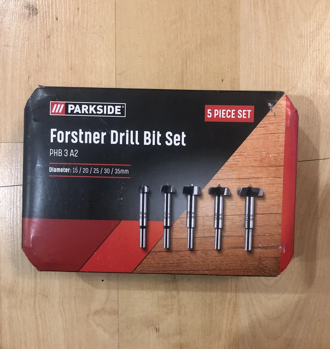 Parkside Forstner Drill Bit Set 5 piece set