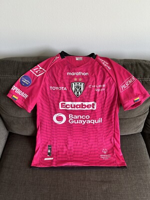 Marathon Authentic Pink Independiente del Valle Garis Mina Jersey Men s Sz Large