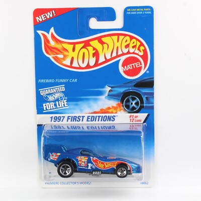 Hot Wheels 1997 - BLUE CARD COLLECTOR - FIREBIRD FUNNY CAR -  FIRST EDITIONS
