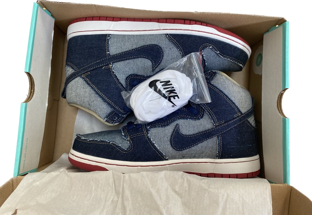Size 10 - Nike SB Dunk High x Reese Forbes Denim 2017 | eBay