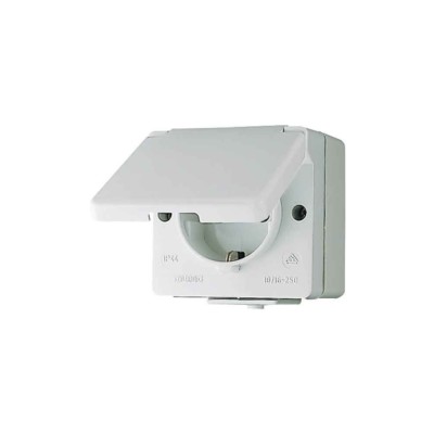 Jung 620WX SCHUKO-Steckdose IP44 WG600 grau