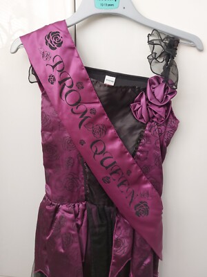 Halloween Abschlussball Königin Kleid mit Tiara Set Jahr 12-13