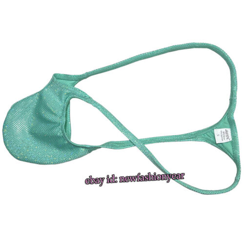 Ropa interior de bikini brillante para hombre bolsa calzoncillos potenciadores tiro bajo tanga calzoncillos - Imagen 11 de 38