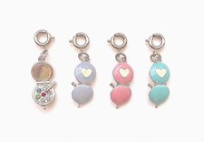 High Intencity Charm It  ENAMEL CRYSTAL COMPACT Charm, RETIRED New