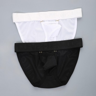Einfarbiges Muster Herren Unterwäsche Klassischer Stil Slips Modische Herren Slips