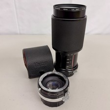 Vivitar 75-205mm f/3.8 Macro Zoom Lens Nikon F Non-AI  2X-3 Teleconverter Japan