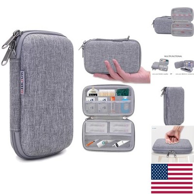 Diabetic Supplies Travel Organizer for Lancing Device, Lancets, Needles, Gluc...