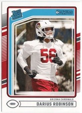 2024 Panini Donruss Rated Rookie Darius Robinson Card RC #381 Cardinals. rookie card picture