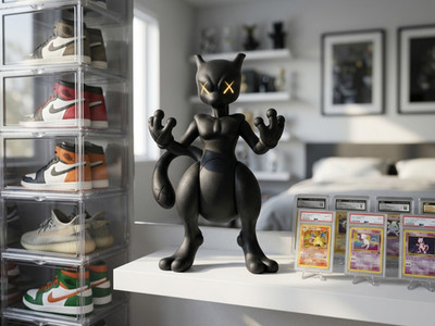 Kaws x Mewtwo 6'' Custom Hypebeast Figurine 3D Printed Fashion Art Toy Statue
