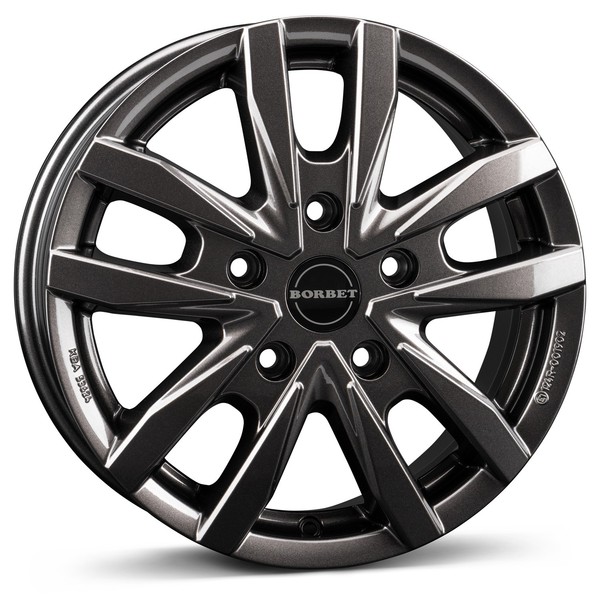 Borbet Felgen CW5 7.5X18 ET53 5X120 ANT FüR VW Amarok Crafter T5 T6 T6.1 Multiva-image