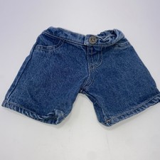 Build A Bear Blue Denim Shorts BABW Toy Plush Clothing For Animals, Free Ship