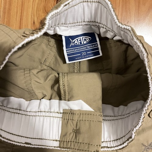 Youth AFTCO The Original Fishing Short Khaki Size 20 - Picture 3 of 3