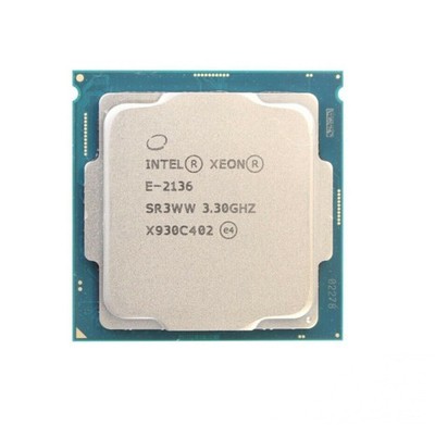 INTEL XEON E-2136 CPU PROCESSOR 6 CORE 3.30GHZ 12MB L3 CACHE 80W SR3WW OFFICIAL
