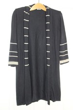 Per Una Navy Blue Cardigan with Cream Stripes