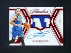 2024-25 Panini Flawless Jalen Brunson Jersey Patch Auto Red Sapphire /15