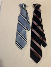 2 Vintage 1970 s Boys Clip On Neck Ties