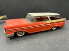 C5 VINTAGE Bandai 1958 Mercury Estate Wagon Hong Kong Toy Tin Friction..