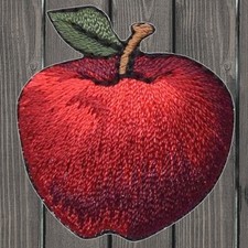 Apple Embroidered Patch   Iron On