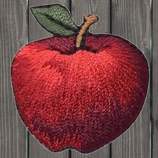 Apple Embroidered Patch — Iron On
