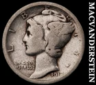 1917 Silver Mercury Dime - Scarce  Better Date  No Reserve  #G8753