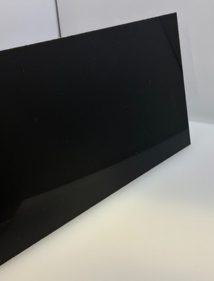 Acrylic Plexiglass Sheet - 1/4'' Thick - Black Opaque - Pick Your Size