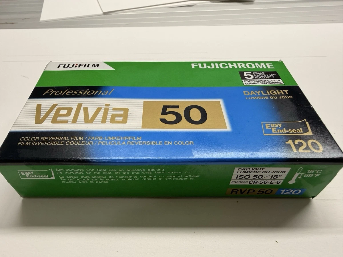 Film Fujifilm Velvia 50 4x5, Lot De 6 Boîtes, Périmé 2011, Neuf Jamais Ouvert