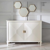 SchräNke Kommode Kommoden Holz Luxus Sideboard Wohnzimmer MöBel Beige Schrank