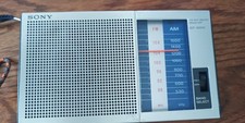 Sony ICF-300W FM AM 2 band pocket radio receiver