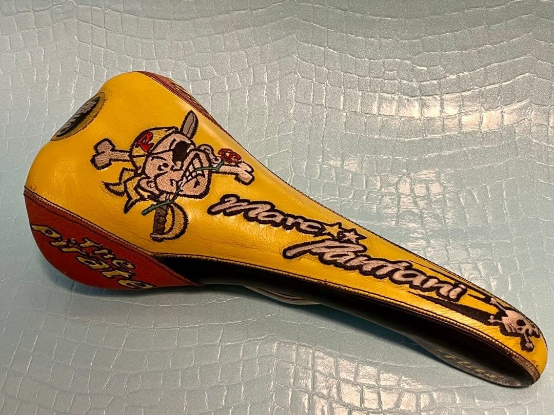 Selle Italia Bicycles Parts Saddle Marco Pantani Yellow orange