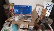 Huge Junk Drawer Box of Collectibles & Misc, Babe Ruth, Tom Brady, Roy Rogers, #