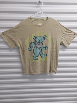 American Eagle Grateful Dead T Shirt M Beige AE Band Tee Graphic Bear
