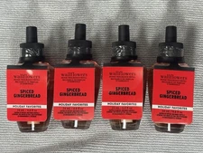 Bath & Body Works Wallflowers NEW Refill Plug-Ins Lot 4 SPICED GINGERBREAD