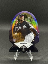 Luis Robert RC 2020 Topps Chrome Ben Baller Diamond Die Cut, Gold /50 White Sox