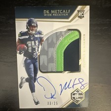 2019 Panini Limited DK Metcalf RC Patch Auto Spotlight Gold /25 #150 Seahawks