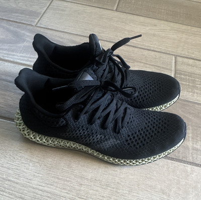 adidas Futurecraft 4D Men s Black Low Top Lace-Up Athletic Sneakers