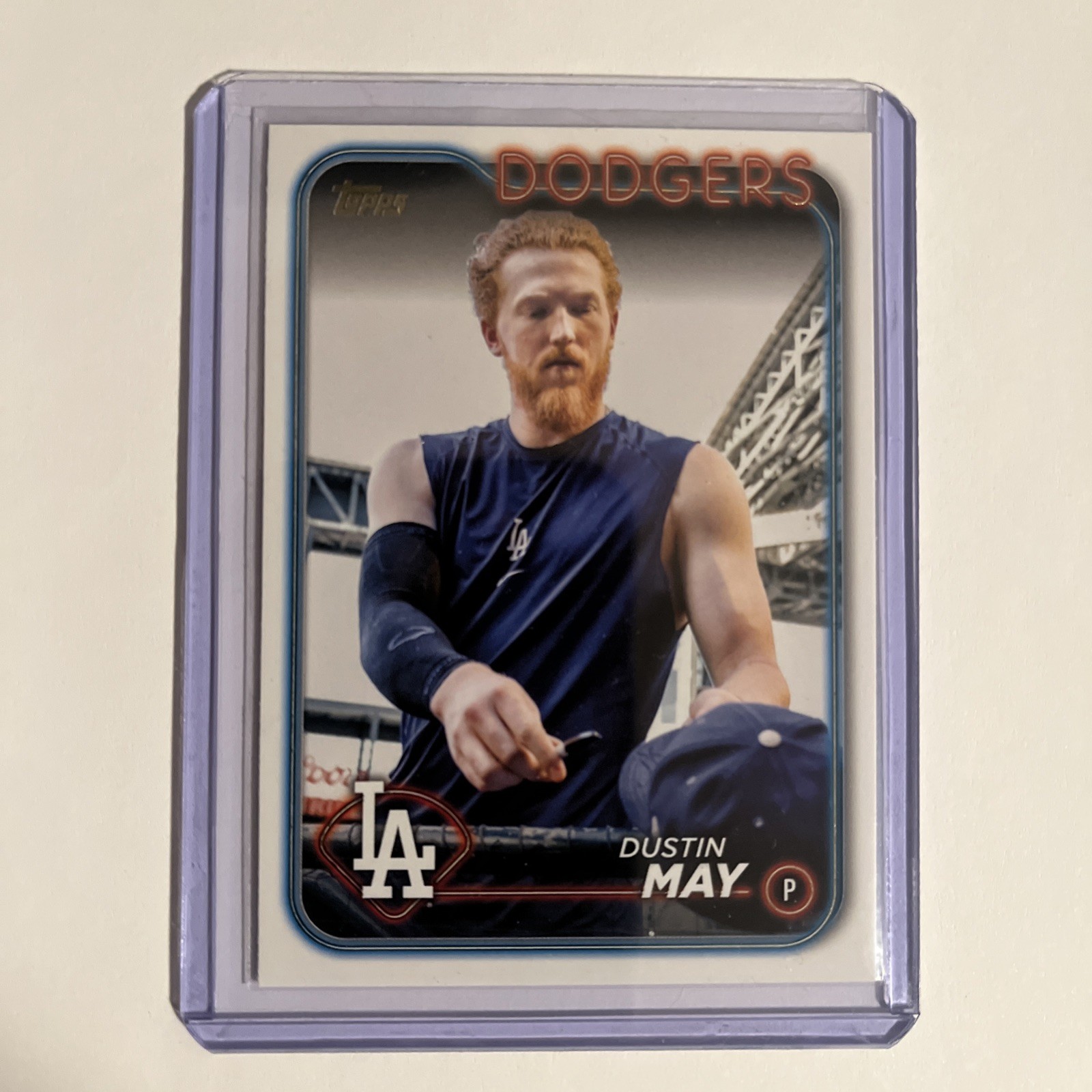 2024 Topps Series 2 - Dustin May #683 Golden Mirror Image Variation
